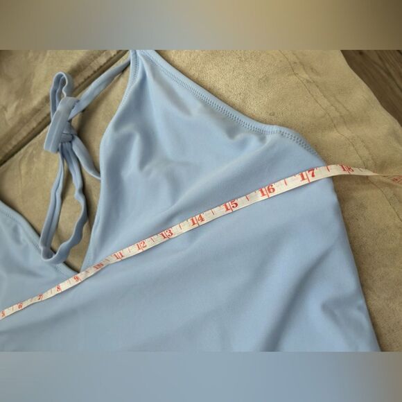 Aerie Baby Blue One-piece Swimsuit With Tie Straps - Picture 4 of 11